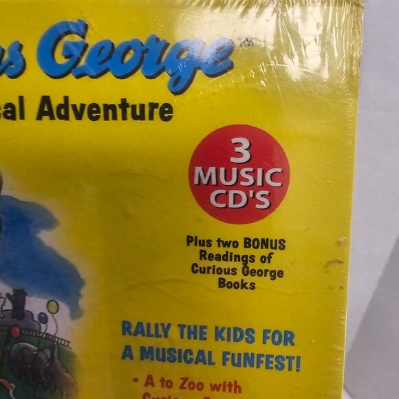 Curious George A Musical Adventure 3 Music CDs for kids      A to Zoo with Curio - Picture 3 of 7